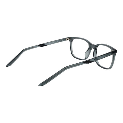 Eyeglasses Frames by Nike for women in stainless steel gray features an refined silhouette, showcasing the refined gray coloured frame and sophisticated full-frame frame design.