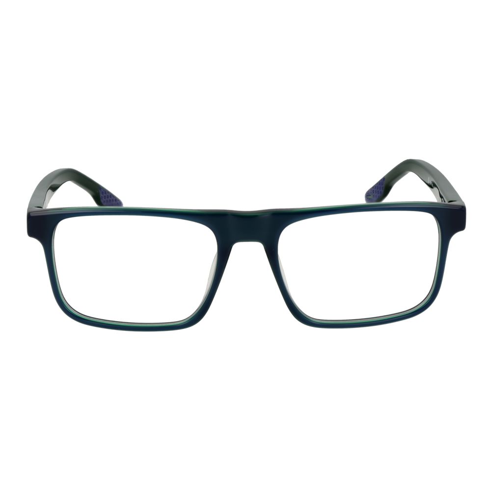 Eyeglasses Frames by Nike for men in acetate blue showcases a reflective silhouette, artfully incorporating a sophisticated blue coloured frame with a distinct full-frame frame design.