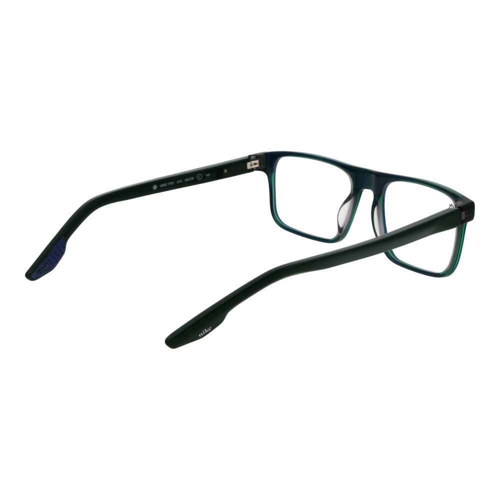 Eyeglasses Frames by Nike for men in acetate and blue showcases an refined full-frame frame design featuring a sophisticated blue coloured frame for an refined and refined aesthetic.