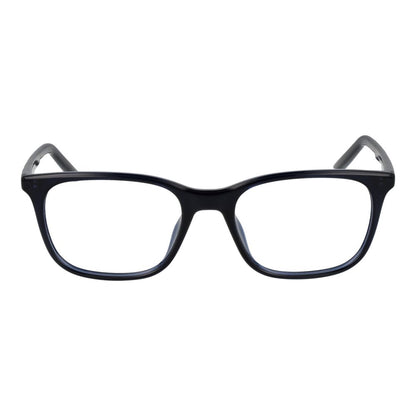 Eyeglasses Frames by Nike for women in stainless steel black features a refined silhouette, showcasing a refined blue coloured frame and full-frame frame design for a sophisticated, premium look.