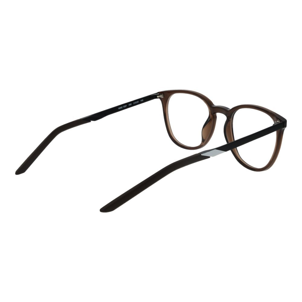 Eyeglasses Frames by Nike for unisex in metal beige showcases a refined full-frame frame design with a refined brown coloured frame finish for a refined and sophisticated look.