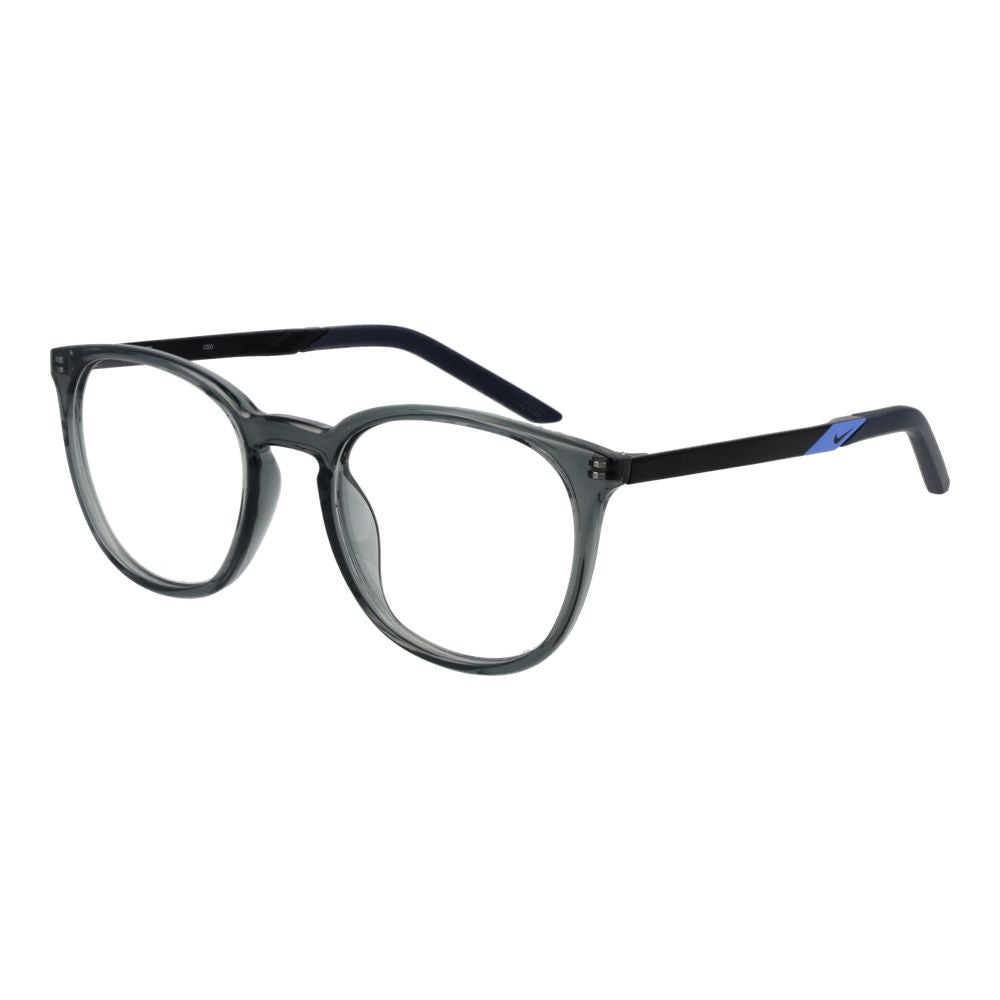 Eyeglasses Frames by Nike for unisex in metal and gray showcases an refined full-frame frame design featuring a sophisticated gray coloured frame for an refined and refined aesthetic.