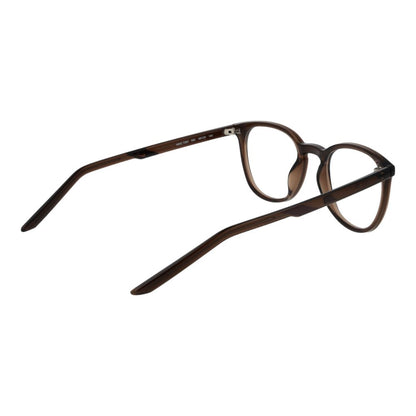 Eyeglasses Frames by Nike for unisex in stainless steel beige features an refined silhouette, showcasing a sophisticated brown coloured frame and refined full-frame frame design for a refined look.