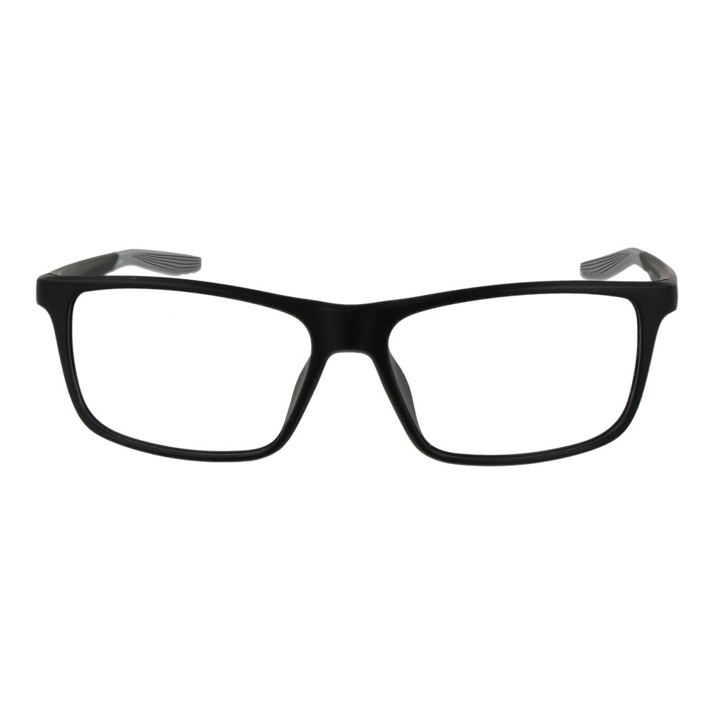 Eyeglasses Frames by Nike for men in stainless steel black features an refined silhouette, showcasing a sophisticated black coloured frame and refined full-frame frame design for a refined look.
