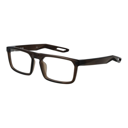 Eyeglasses Frames by Nike for unisex in stainless steel beige showcases a refined full-frame frame design with a refined brown coloured frame finish for a refined and sophisticated look.