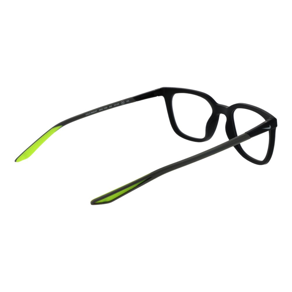 Eyeglasses Frames by Nike for men in metal and black showcases a refined silhouette, detailed with a black coloured frame finish and a sophisticated full-frame frame design.