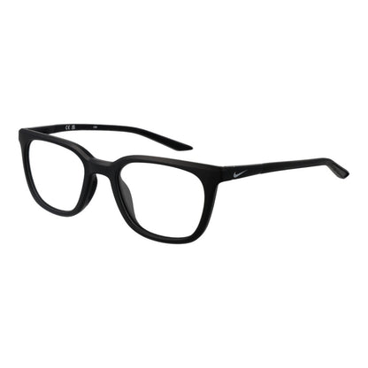 Eyeglasses Frames by Nike for men in metal black showcases a reflective silhouette, artfully incorporating a sophisticated black coloured frame with a distinct full-frame frame design.