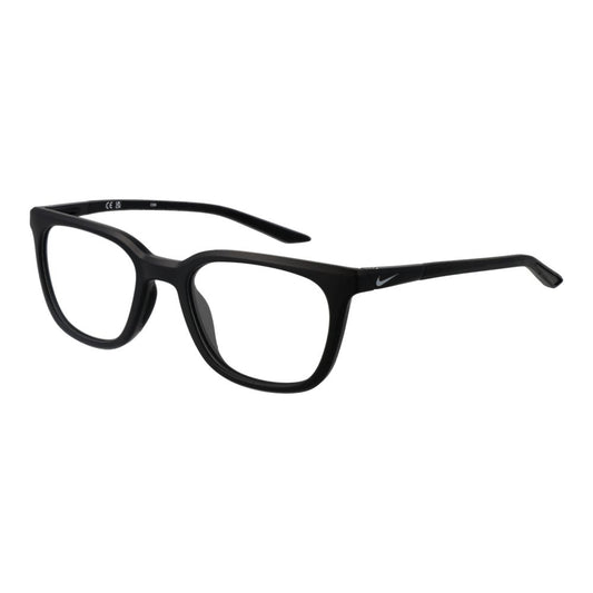 Eyeglasses Frames by Nike for men in metal black showcases a reflective silhouette, artfully incorporating a sophisticated black coloured frame with a distinct full-frame frame design.