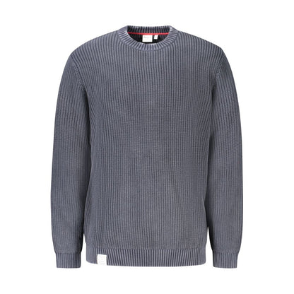 Sweatshirt by Pepe Jeans for men in cotton blue showcases a slouchy chic silhouette, artfully detailed with a slouchy chic crew neckline and for a slouchy chic finish.