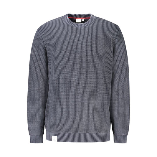 Sweatshirt by Pepe Jeans for men in cotton blue showcases a slouchy chic silhouette, artfully detailed with a slouchy chic crew neckline and for a slouchy chic finish.