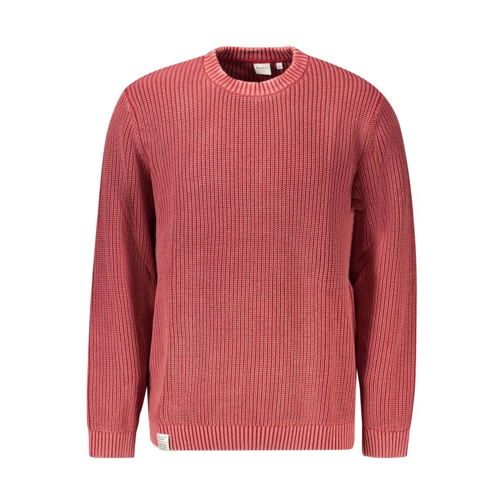 Sweatshirt by Pepe Jeans for men in cotton red features an exquisite silhouette, showcasing and crew neckline details for a exquisite look.