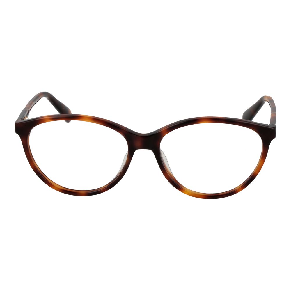 Eyeglasses Frames by Longchamp for women in acetate brown showcases a refined full-frame frame design with a refined brown coloured frame finish for a refined and sophisticated look.