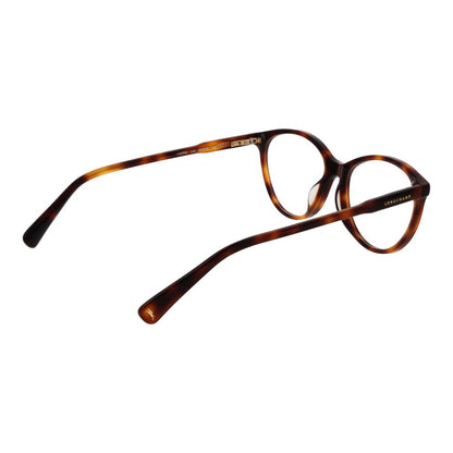 Eyeglasses Frames by Longchamp for women in acetate brown showcases a reflective silhouette, artfully incorporating a sophisticated brown coloured frame with a distinct full-frame frame design.