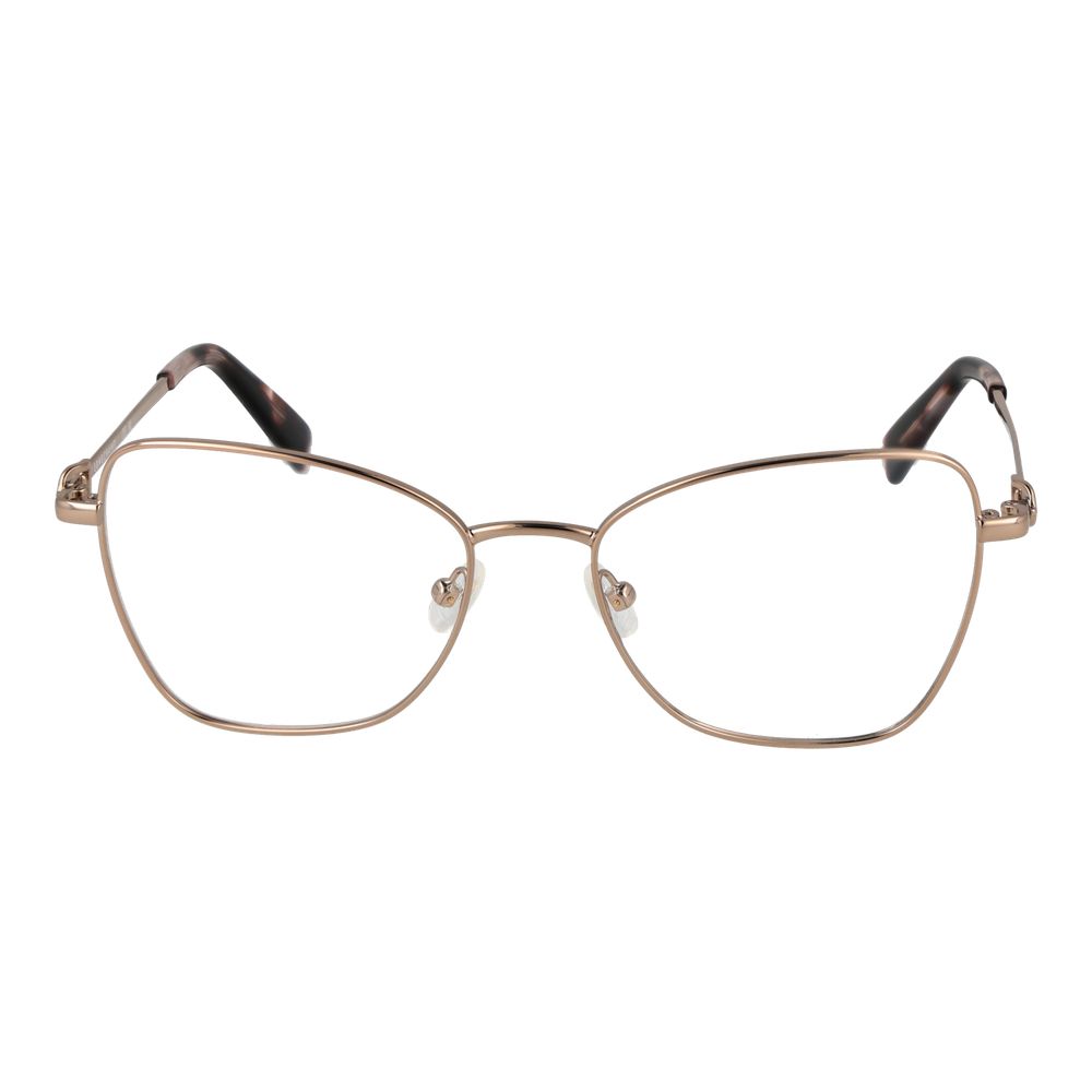 Eyeglasses Frames by Longchamp for women in metal and gold showcases an refined full-frame frame design featuring a sophisticated gold coloured frame for an refined and refined aesthetic.