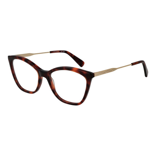 Eyeglasses Frames by Longchamp for women in metal brown features a refined silhouette, showcasing a refined brown coloured frame and full-frame frame design for a sophisticated, premium look.