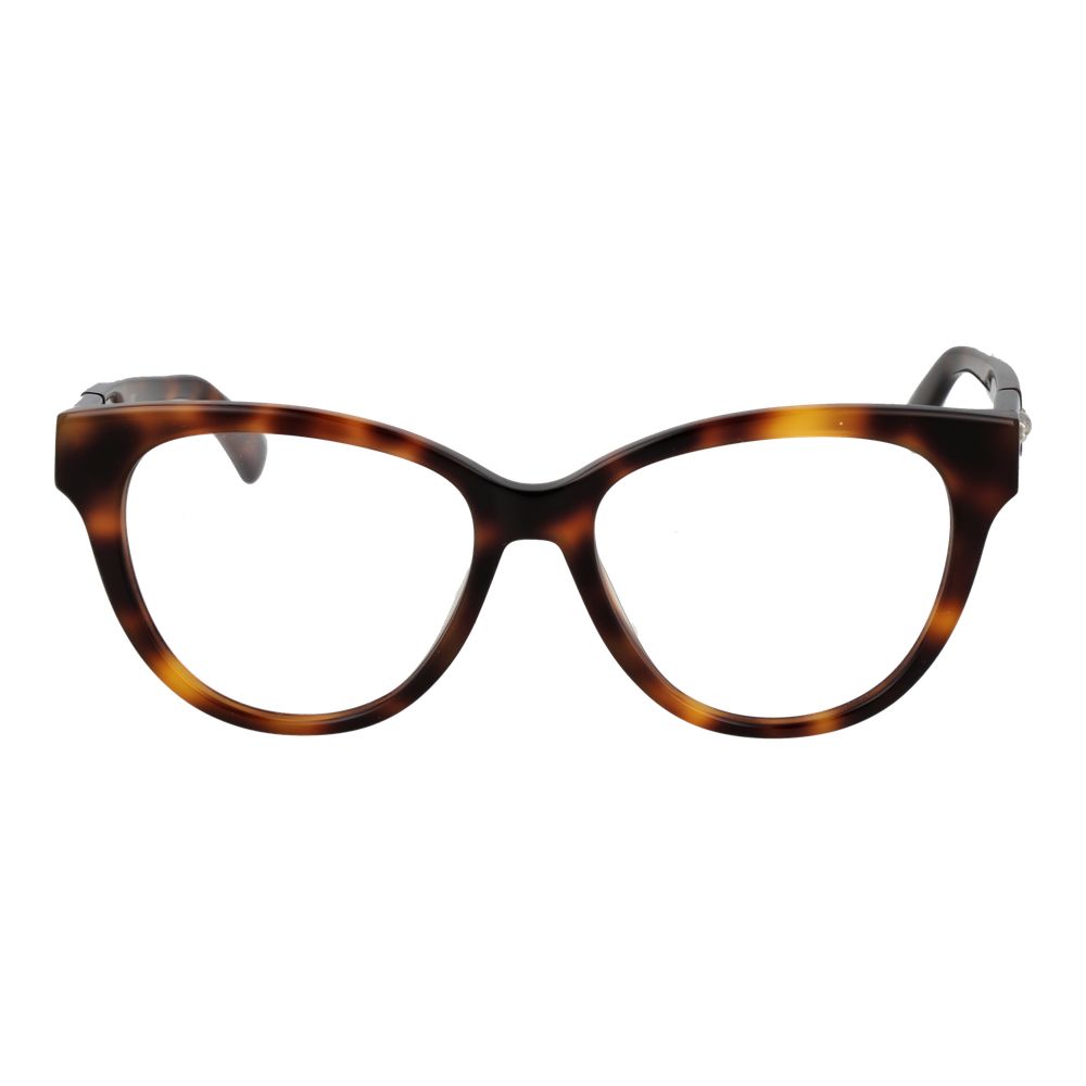 Eyeglasses Frames by Longchamp for women in acetate and brown showcases a refined silhouette, detailed with a brown coloured frame finish and a sophisticated full-frame frame design.
