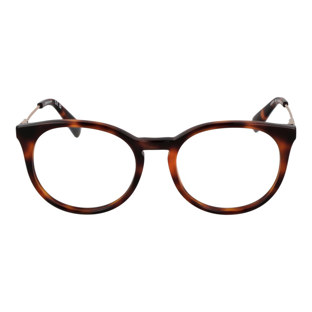 Eyeglasses Frames by Longchamp for women in metal brown features a refined silhouette, showcasing a refined brown coloured frame and full-frame frame design for a sophisticated, premium look.