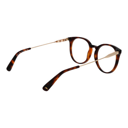 Eyeglasses Frames by Longchamp for women in metal brown features a refined silhouette, showcasing a refined brown coloured frame and full-frame frame design for a sophisticated, premium look.