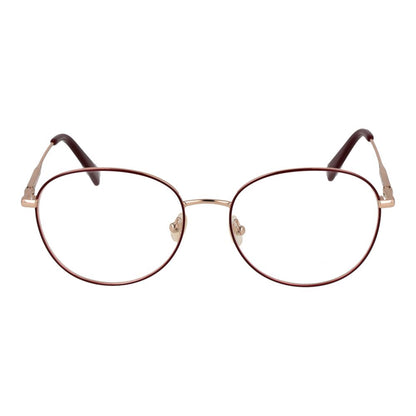 Eyeglasses Frames by Longchamp for women in metal red features an refined silhouette, showcasing the refined red coloured frame and sophisticated full-frame frame design.