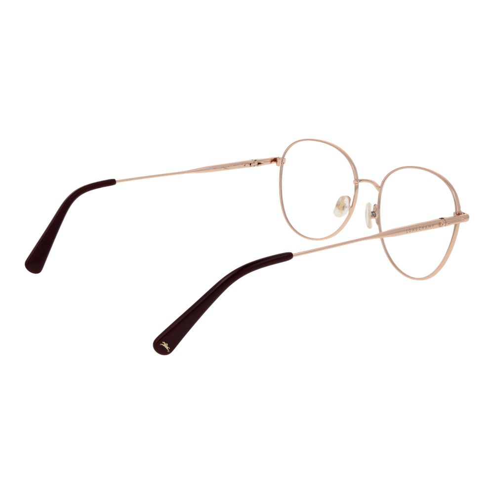Eyeglasses Frames by Longchamp for women in metal and red showcases a refined silhouette, detailed with a red coloured frame finish and a sophisticated full-frame frame design.