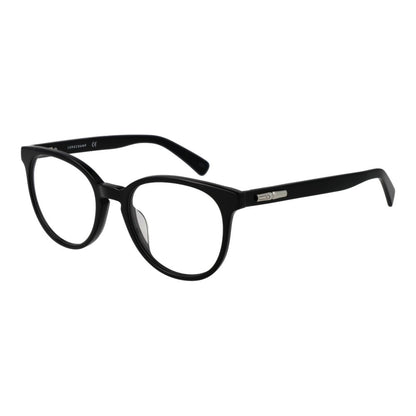 Eyeglasses Frames by Longchamp for women in cellulose acetate black showcases a refined full-frame frame design with a refined black coloured frame finish for a refined and sophisticated look.