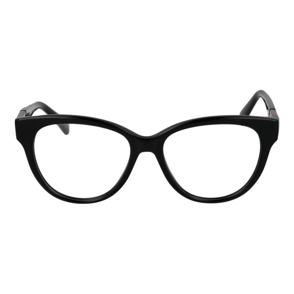 Eyeglasses Frames by Longchamp for women in acetate and black showcases an refined full-frame frame design featuring a sophisticated black coloured frame for an refined and refined aesthetic.