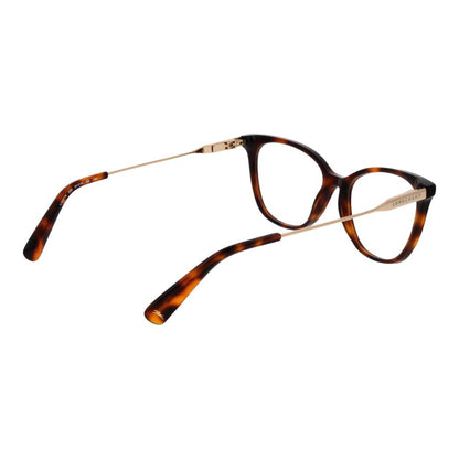 Eyeglasses Frames by Longchamp for women in metal brown features a refined silhouette, showcasing a refined brown coloured frame and full-frame frame design for a sophisticated, premium look.