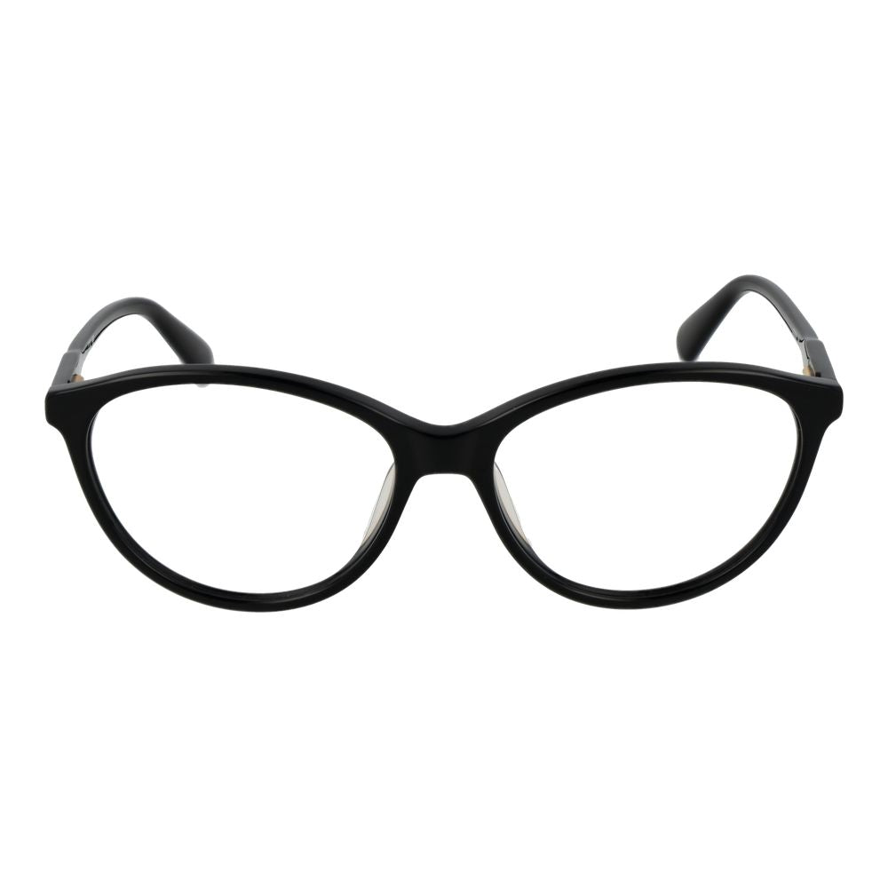Eyeglasses Frames by Longchamp for women in acetate and black showcases an refined full-frame frame design featuring a sophisticated black coloured frame for an refined and refined aesthetic.