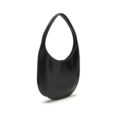 Medium Shoulder Bag by Coperni for women in bos taurus calf leather black features a effortless sophistication silhouette, secured by a zipper with ample and versatile shoulder-strap for a effortless sophistication finish.
