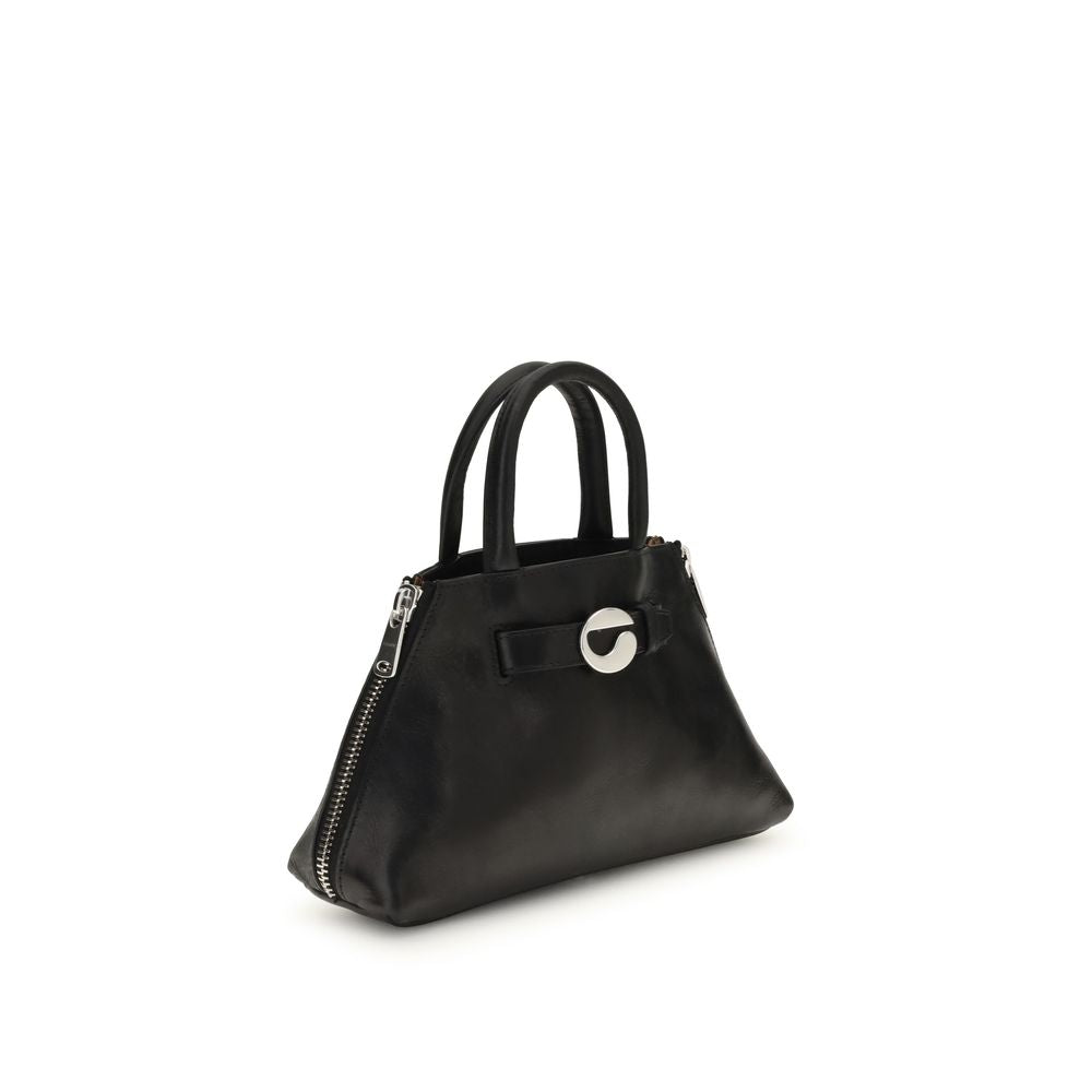 Mini Shoulder Bag by Coperni for women in bos taurus calf leather black showcases a enviable silhouette, artfully detailed with a secure , organized , and versatile shoulder-strap for a enviable look.