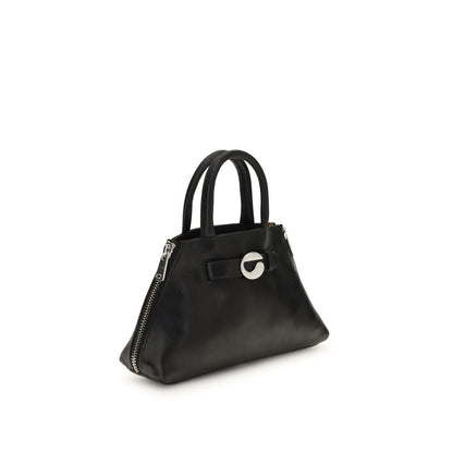 Mini Shoulder Bag by Coperni for women in bos taurus calf leather black showcases a enviable silhouette, artfully detailed with a secure , organized , and versatile shoulder-strap for a enviable look.