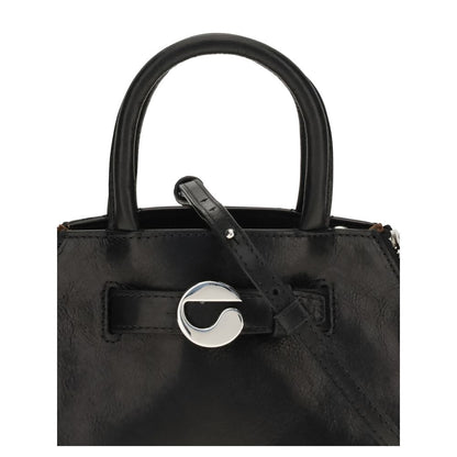 Mini Shoulder Bag by Coperni for women in bos taurus calf leather black presents a versatile silhouette, showcasing a secure and versatile with versatile shoulder-strap for a sophisticated look.