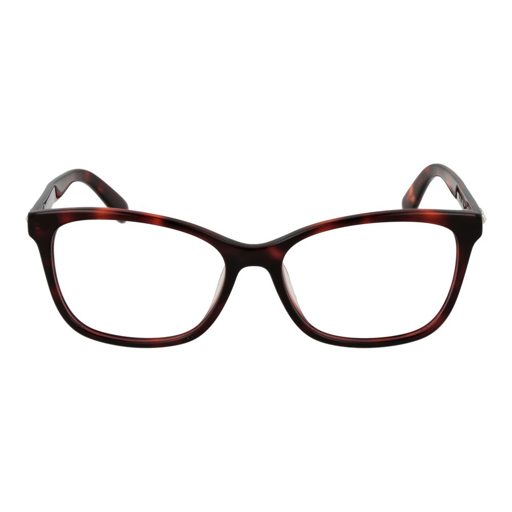 Eyeglasses Frames by Longchamp for women in cellulose acetate red showcases a refined full-frame frame design with a refined red coloured frame finish for a refined and sophisticated look.