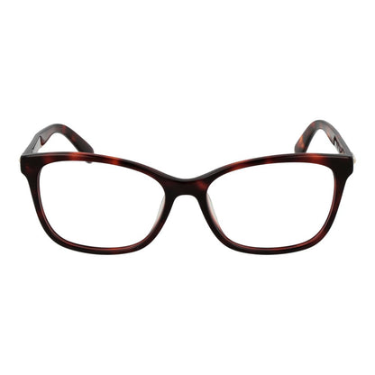 Eyeglasses Frames by Longchamp for women in cellulose acetate red showcases a refined full-frame frame design with a refined red coloured frame finish for a refined and sophisticated look.