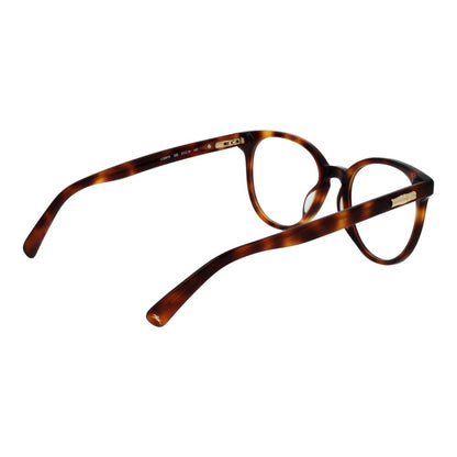 Eyeglasses Frames by Longchamp for women in cellulose acetate brown showcases a refined full-frame frame design with a refined brown coloured frame finish for a refined and sophisticated look.