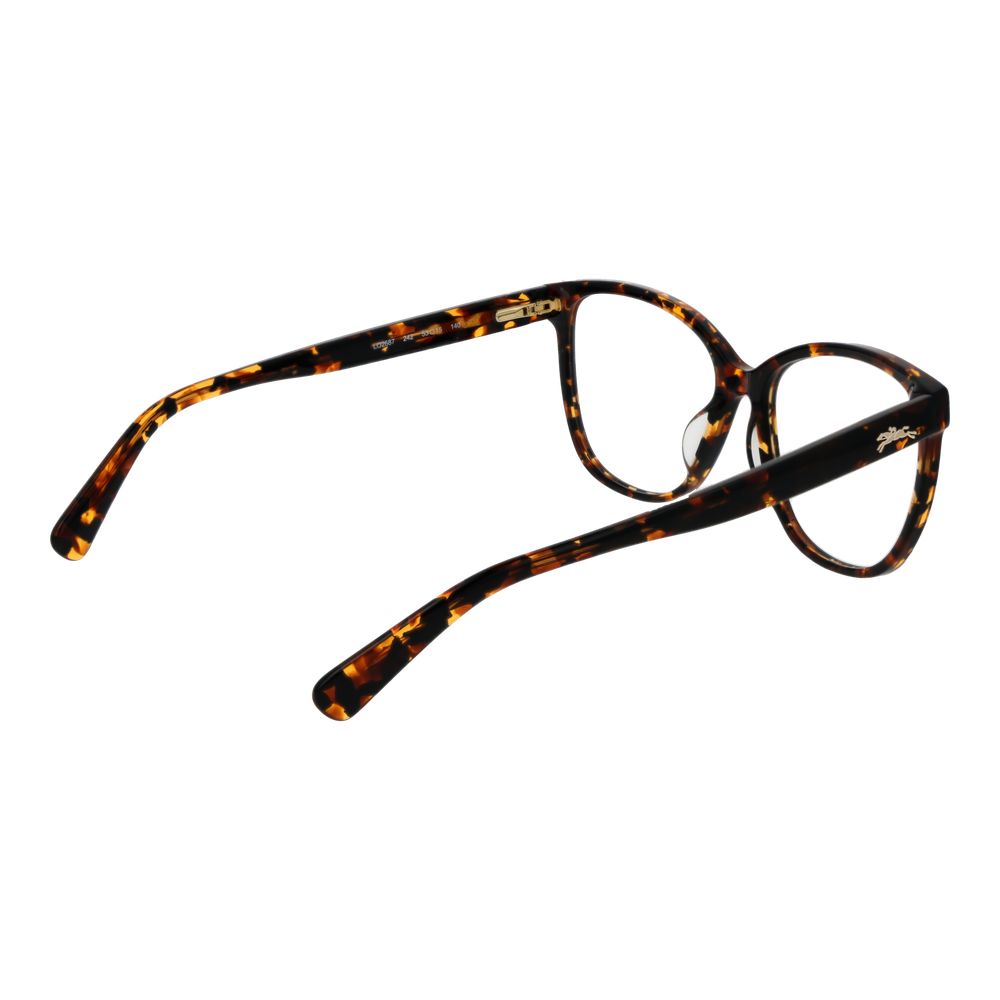 Eyeglasses Frames by Longchamp for women in acetate brown features a refined silhouette, showcasing a refined brown coloured frame and full-frame frame design for a sophisticated, premium look.