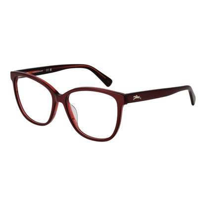 Eyeglasses Frames by Longchamp for women in acetate and red showcases a refined silhouette, detailed with a red coloured frame finish and a sophisticated full-frame frame design.