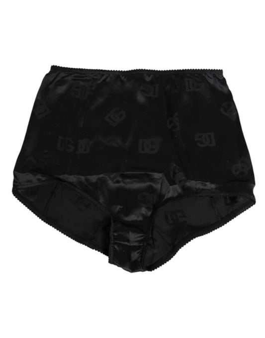 Panties by Dolce & Gabbana for women in silk polyamide & cotton and beige & black showcases a discreet silhouette as Women's High Rise Silk Polyamide & Cotton Panties, designed for a flawless and comfortable fit.