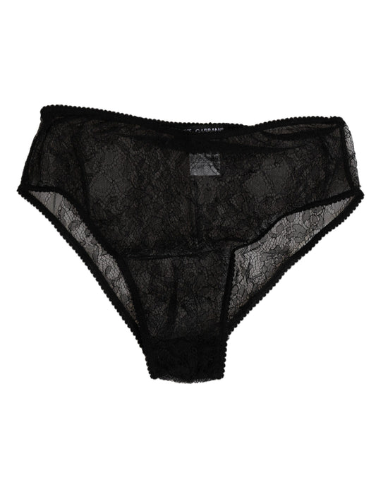 Underpants Briefs by Dolce & Gabbana for women in stretch nylon black features an cute silhouette that elegantly highlights the cute design of this Women's High Rise Stretch Nylon Underpants Briefs.