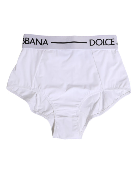 Underpants Briefs by Dolce & Gabbana for women in stretch nylon white features a discreet silhouette, showcasing the discreet design and refined cut of this Women's Stretch Nylon Underpants Briefs for a truly discreet finish.