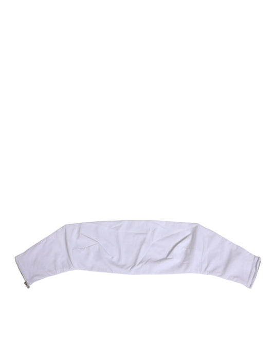 Corset by Dolce & Gabbana for women in stretch nylon white features a cute silhouette, showcasing the cute styling of Women's Stretch Nylon Corset.