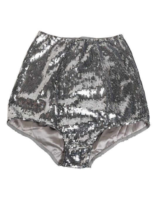 Underpants Briefs by Dolce & Gabbana for women in nylon polyamide & sequins silver features a discreet silhouette, showcasing the discreet design and refined cut of this Women's Nylon Polyamide & Sequins Underpants Briefs for a truly discreet finish.