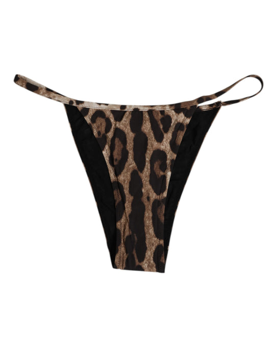 Panties by Dolce & Gabbana for women in stretch polyamide brown, leopard-print & print features a flawless silhouette that elegantly showcases the flawless design of the Women's Stretch Polyamide Panties.