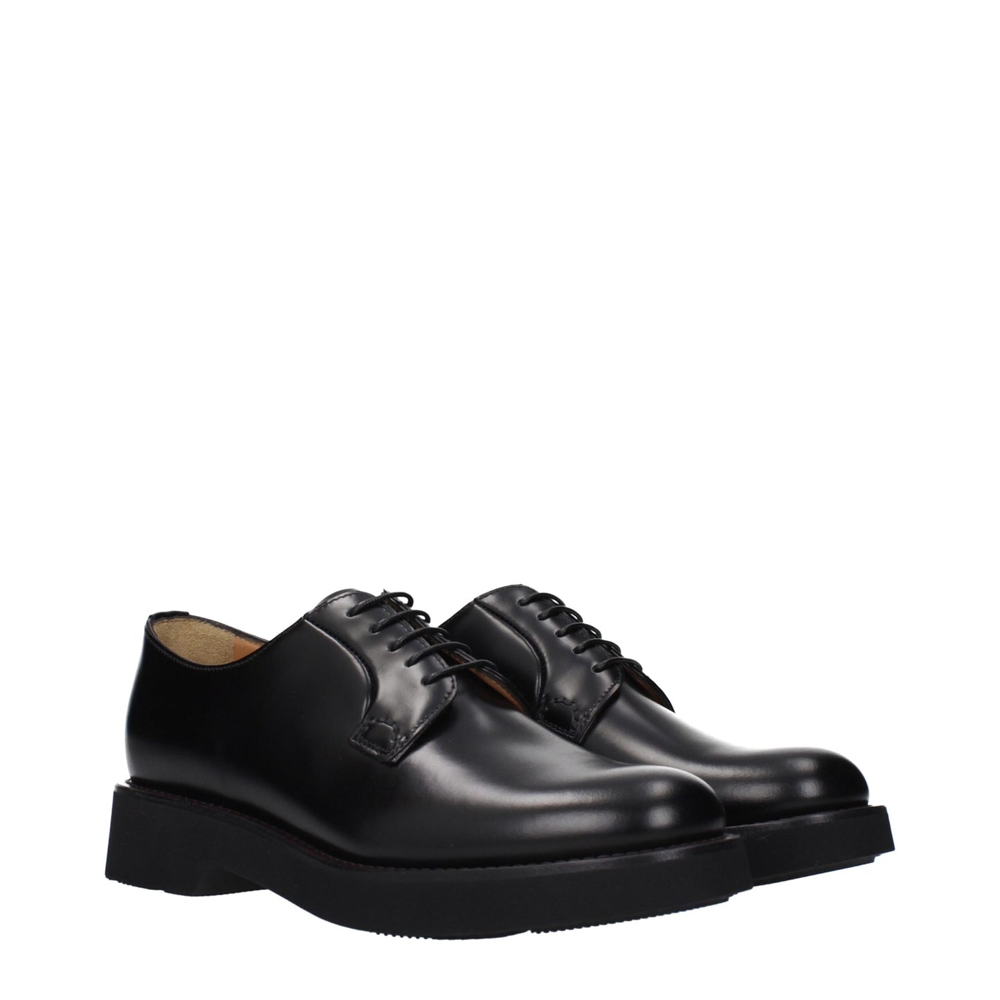 Lace-Up Shoes by Church's for unisex in leather & rubber black features an dynamic silhouette from the Unisex Leather & Rubber Lace-Up Shoes collection, defined by a dynamic round toe style and for a dynamic look.