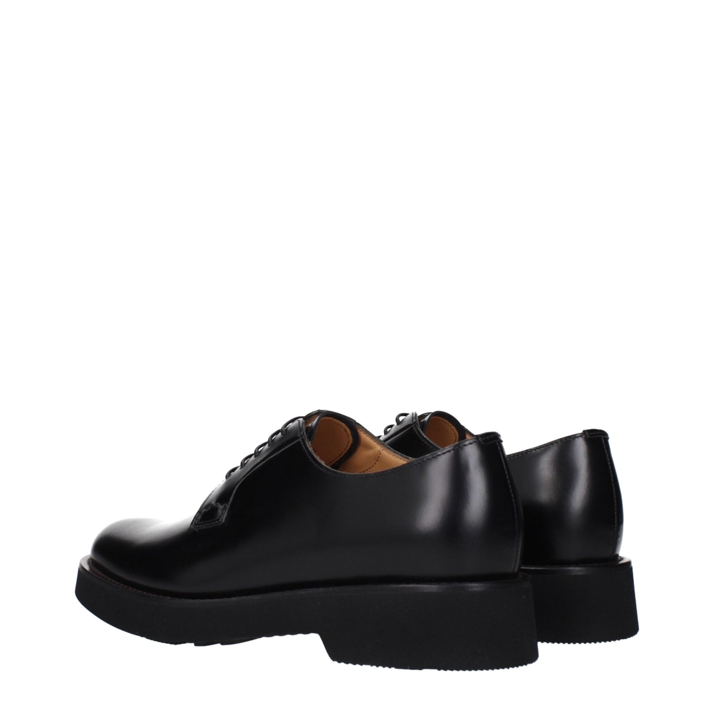 Lace-Up Shoes by Church's for unisex in leather & rubber black showcases a resplendent Unisex Leather & Rubber Lace-Up Shoes aesthetic, defined by its resplendent round toe style and elegant .