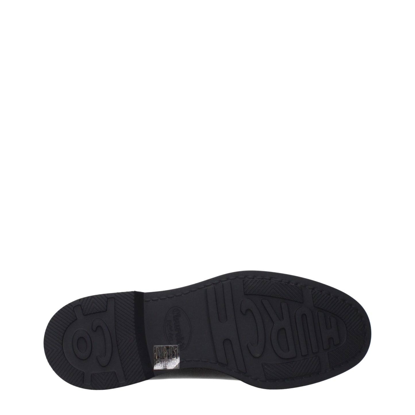 Lace-Up Shoes by Church's for unisex in leather & rubber black features an effortless chic silhouette, showcasing the Unisex Leather & Rubber Lace-Up Shoes design with an effortless chic and a round toe style for a effortless chic look.