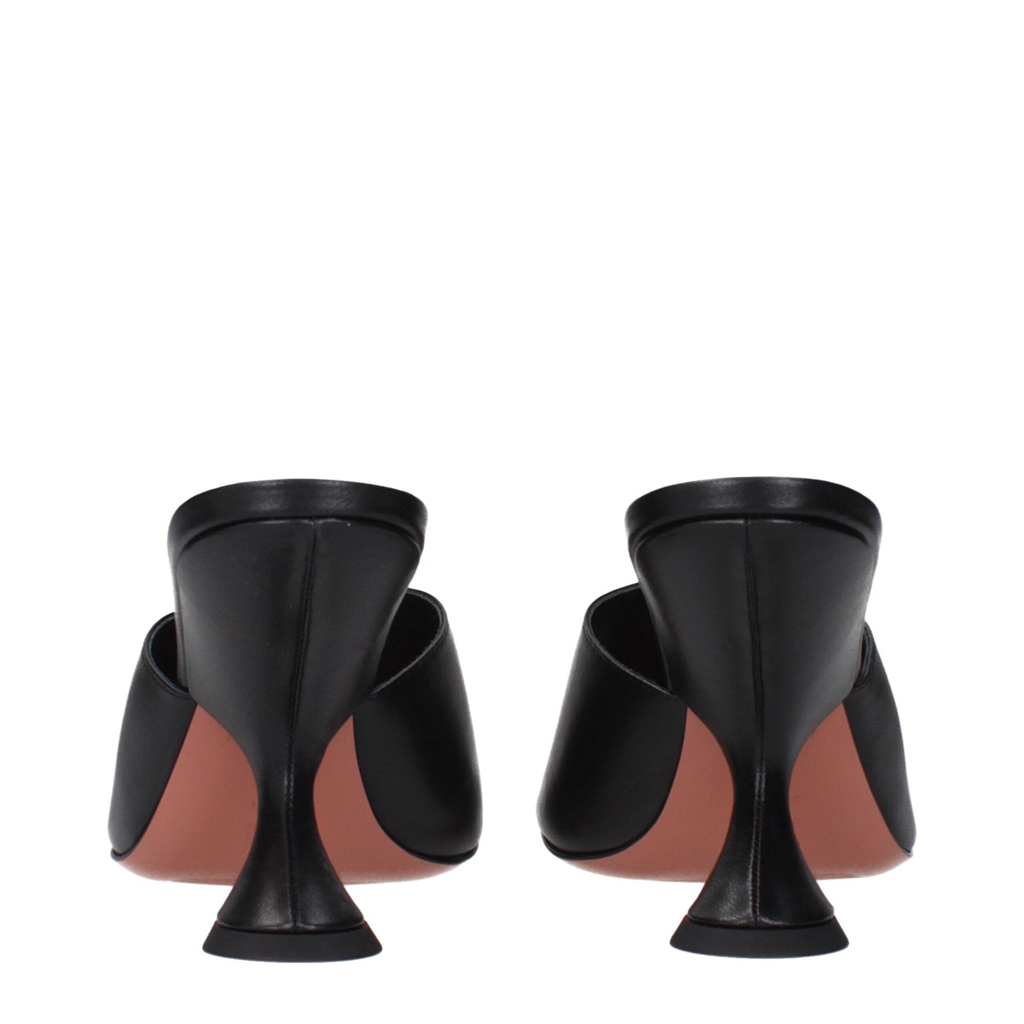 Stiletto Sandals by Amina Muaddi for women in leather black features an statuesque Women's Leather Stiletto Sandals silhouette with a refined stiletto and elegant .