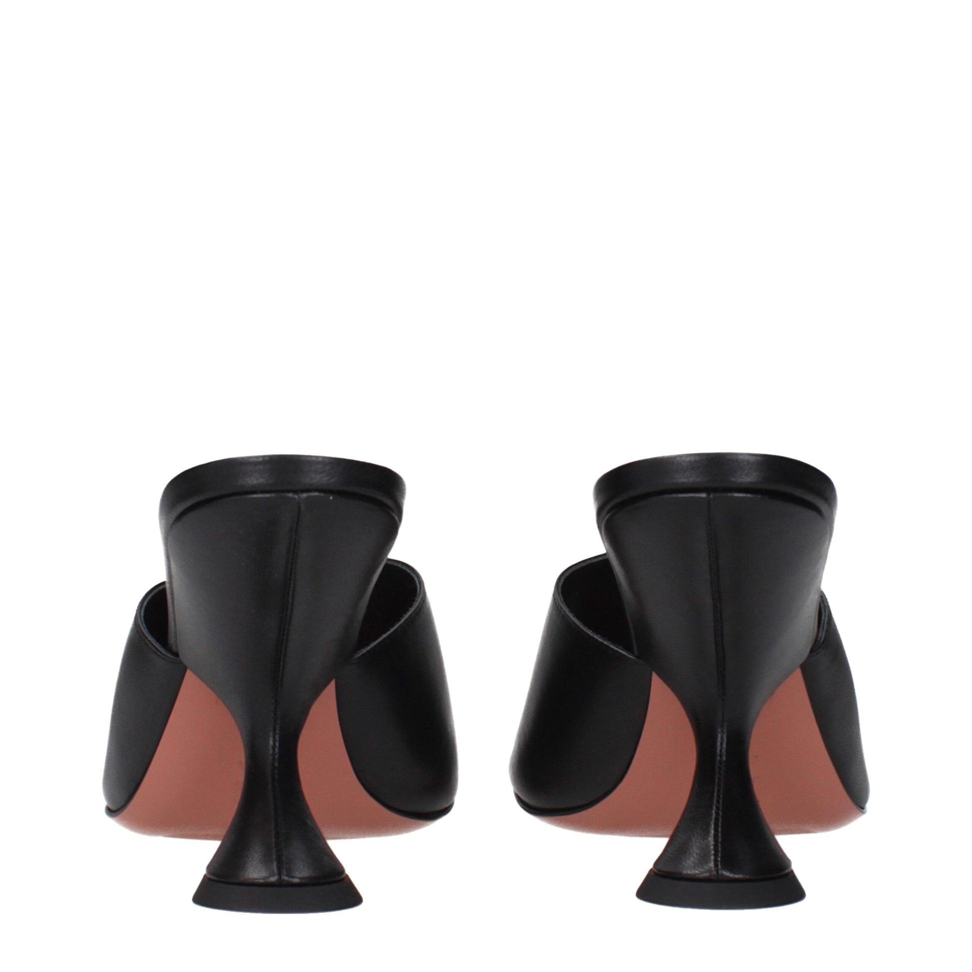 Stiletto Sandals by Amina Muaddi for women in leather black features an statuesque Women's Leather Stiletto Sandals silhouette with a refined stiletto and elegant .