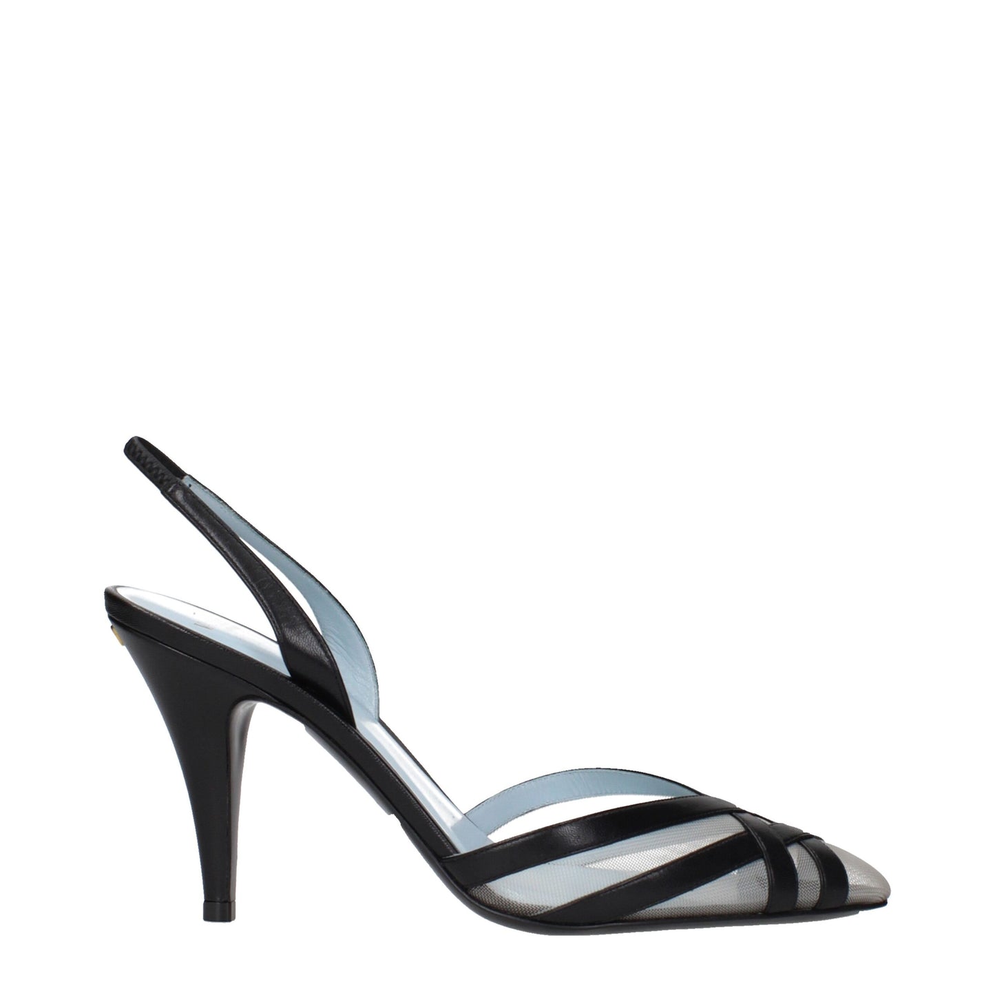 High-Heel Sandals Pumps Heels by Valentino Garavani for women in leather black & gold features an captivating silhouette, showcasing the elegant Women's Leather High-Heel Sandals Pumps Heels design with a high-heel 9-cm-heel and a sophisticated .