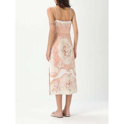 Dress by Twinset for women in linen multicolor, patterned, floral & print features an sultry silhouette defined by a and , falling to an sultry midi for a sultry look.
